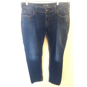 Silver Jeans Suki Skinny Womens 31x29 Dark Wash Stretch Denim Jeans Mid Rise